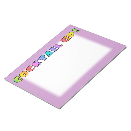 COCKTAIL UP! NOTEPAD LARGE NOTIZBLOCK (angewinkelt)