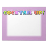 COCKTAIL UP! NOTEPAD LARGE NOTIZBLOCK (Vorderseite)