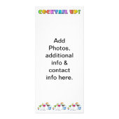 COCKTAIL UP PROMOTIONELLE EREIGNISKARTE WERBEKARTE (Hinten)