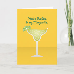 Cocktail Valentinstag: Die Limette in meiner Marga Feiertagskarte