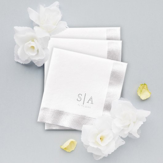 Cocktail-Verlobung für Hochzeitsempfang Servietten Mit Folie