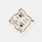 Cocktail-Verlobungsparty Servietten (Ecke)