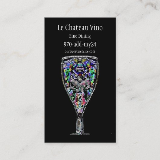 Cocktail-Visitenkarte Visitenkarte (Vorderseite)