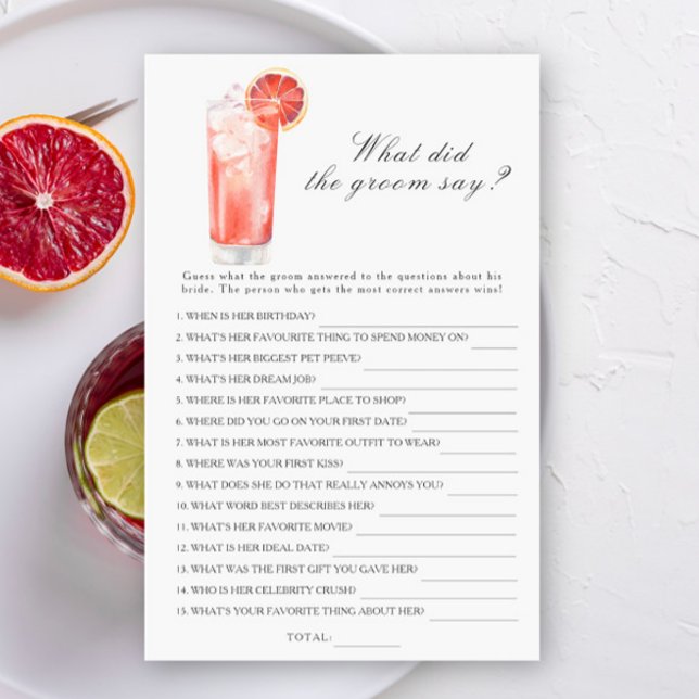 Cocktail - Was sagte der Bräutigam Brautspiel (Von Creator hochgeladen)