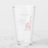 Cocktail Watercolor Rezept Gemischte Getränke Sang Glas (Rückseite)