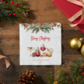 Cocktail Weihnachts-Party Serviette