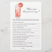 Cocktail - What did the groom say bridal game (Vorderseite)
