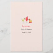 Cocktail "Wo waren sie?" Brautparty (Rückseite)