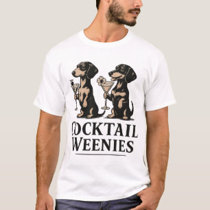Cocktail-Würstchen Lustiger Dachshund Dackel T-Shirt