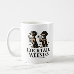 Cocktail-Würstchen Lustiger Dackel Wiener Hund Kaffeetasse