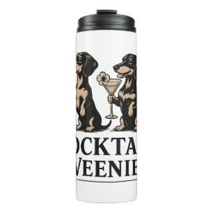 Cocktail-Würstchen Lustiger Dackel Wiener Hund Thermosbecher