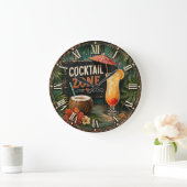 Cocktail Zone Tropical Große Wanduhr (Zuhause)