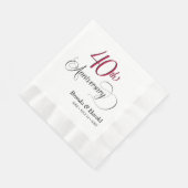 Cocktail zum 40. Jubiläum Serviette (Ecke)