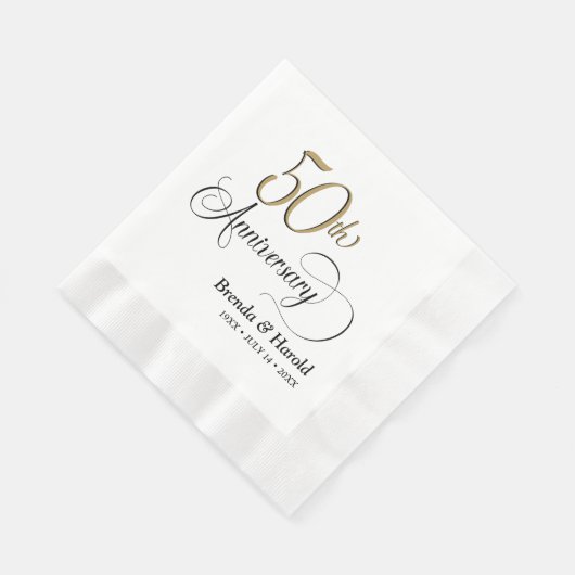 Cocktail zum 50. Jubiläum Serviette (Ecke)