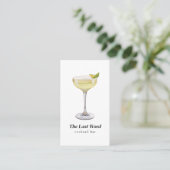 Cocktailbar Visitenkarte (Stehend Vorderseite)
