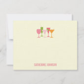 Cocktailbrille Vielen Dank Karten (Vorderseite)