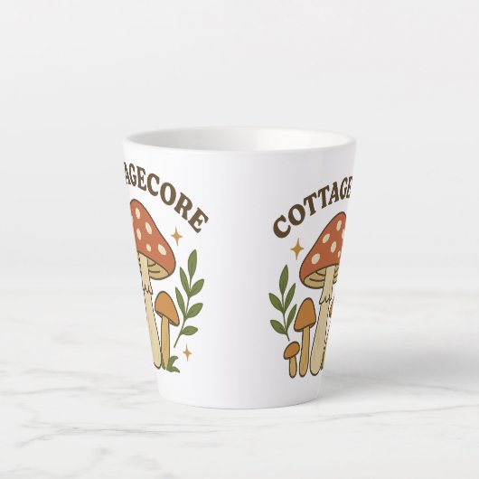 Cocktailcore Mushroom Kaffeemaschine Tasse (Vorderseite)