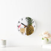 Cocktailfrucht Runde Wanduhr (Zuhause)