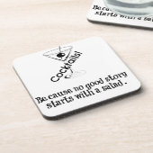 Cocktailgeschichte Getränkeuntersetzer (Linke Seite)