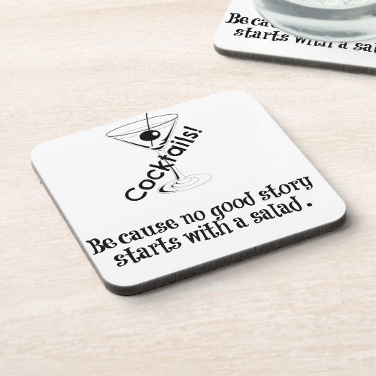 Cocktailgeschichte Getränkeuntersetzer (Linke Seite)