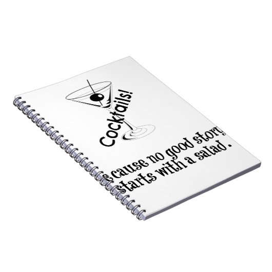 Cocktailgeschichte Notizblock (Rechte Seite)