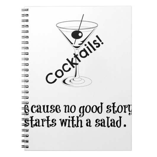 Cocktailgeschichte Notizblock (Vorderseite)