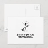 Cocktailgeschichte Postkarte (Vorne/Hinten)