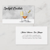 Cocktailgetränke | Restaurant Visitenkarte (Vorne/Hinten)