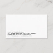 Cocktailgetränke Visitenkarte (Rückseite)