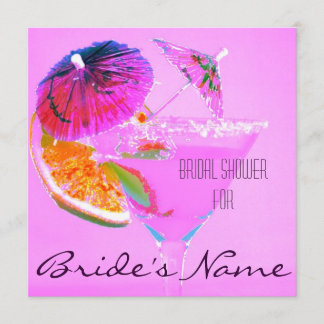 Cocktailglas-Brautparty laden Einladung