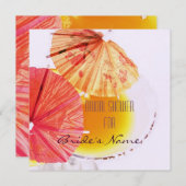 Cocktailglas-Brautparty laden Einladung (Vorne/Hinten)