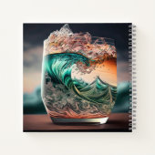 Cocktailglas mit Personalisierten Abstürze Notizblock (Rückseite)