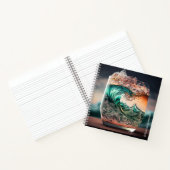 Cocktailglas mit Personalisierten Abstürze Notizblock (Innenseite)