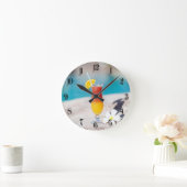 Cocktailglas Runde Wanduhr (Zuhause)