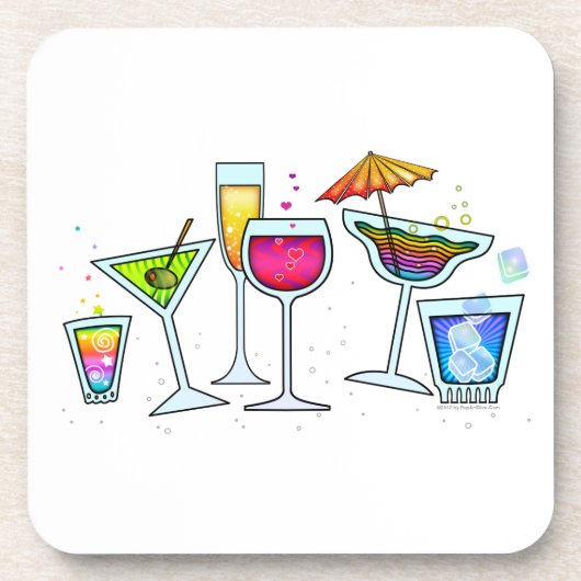 COCKTAILGLÄSER KORK-UNTERSETZER UNTERSETZER (Vorderseite)