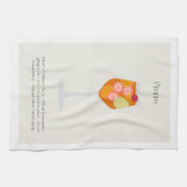 Cocktailhandtuch, Pimms Cup Illustration Geschirrtuch (Horizontal)