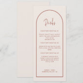 Cocktailkarte für Signature-Cocktailkarten Einladung (Vorne/Hinten)