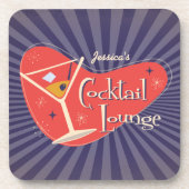 Cocktaillounge im Mittelalter Getränkeuntersetzer (Vorderseite)