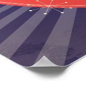 Cocktaillounge im Mittelalter Poster (Ecke)