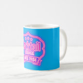 Cocktaillounge Vintager Neonschild Mitte des Jahrh Kaffeetasse (VorderseiteRechts)
