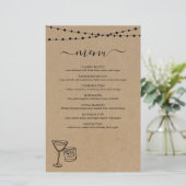 Cocktailmenü (Stehend Vorderseite)