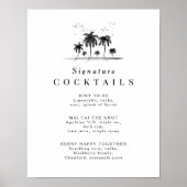 Cocktailmenü für Signaturen Poster (Vorne)