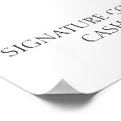 Cocktailmenü Poster (Ecke)