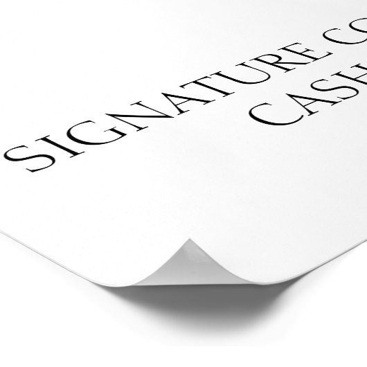 Cocktailmenü Poster (Ecke)