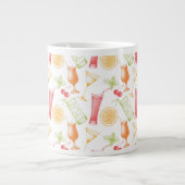 Cocktailmuster Jumbo-Tasse (Vorderseite)