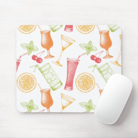 Cocktailmuster Mousepad (Mit Mouse)