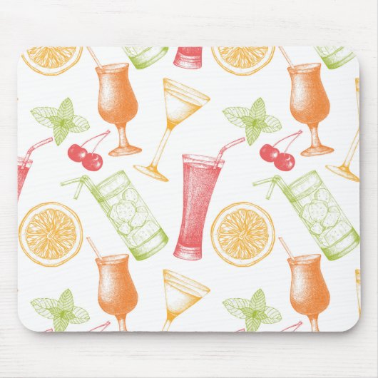 Cocktailmuster Mousepad (Vorne)
