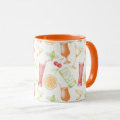 Cocktailmuster Tasse (VorderseiteRechts)