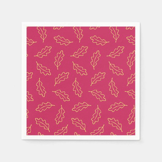 Cocktailnacken aus Herbst - Beeren/Mais Serviette (Vorderseite)