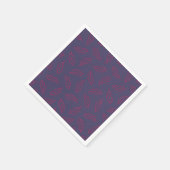 Cocktailnacken aus Herbst - Pflaume/Beere Serviette (Ecke)